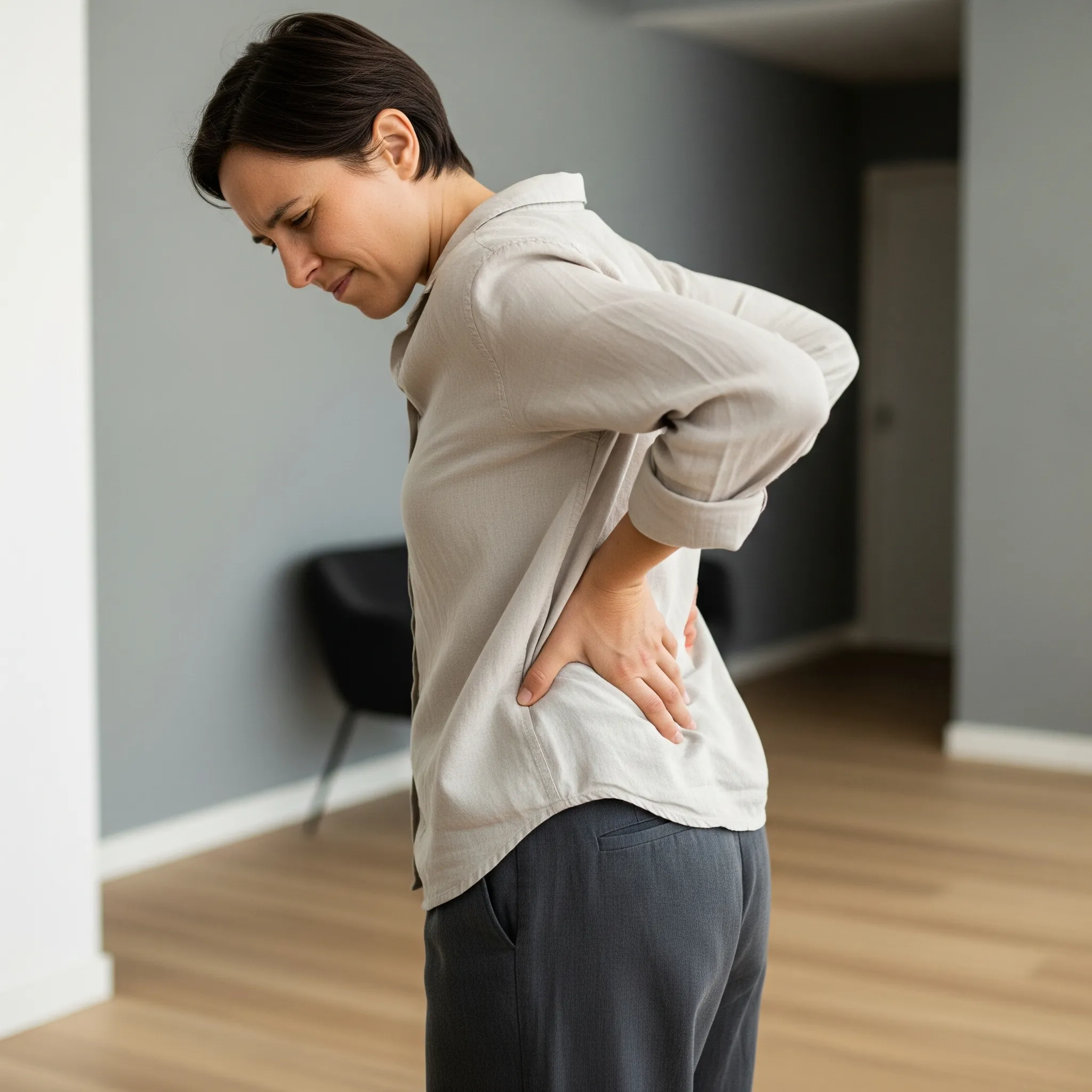 Patient receiving back pain treatment at WellnessOne Knee and Spine Center in Lincoln